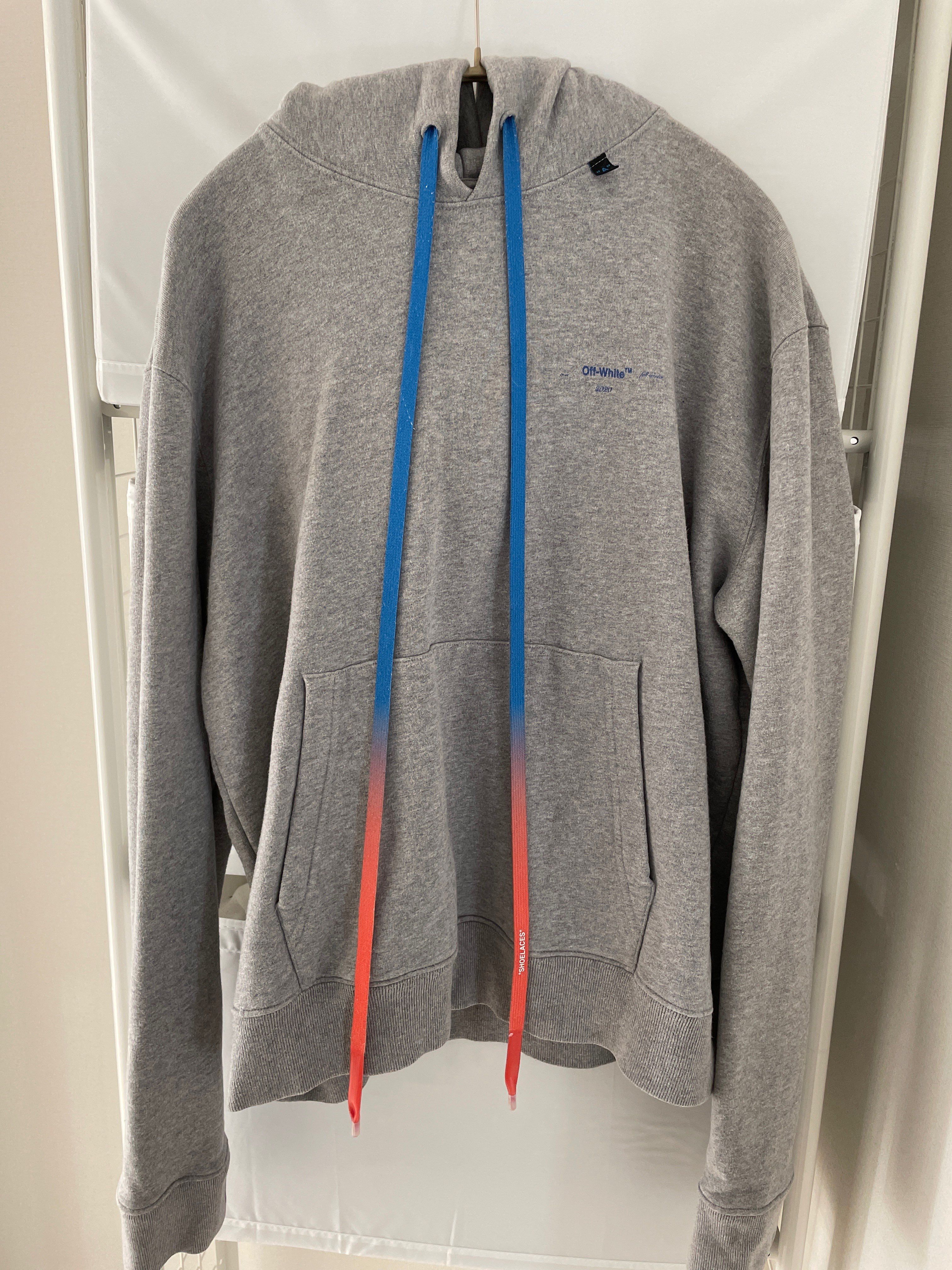 OFF-WHITE Acrylic Arrows Hoodie "Grey"