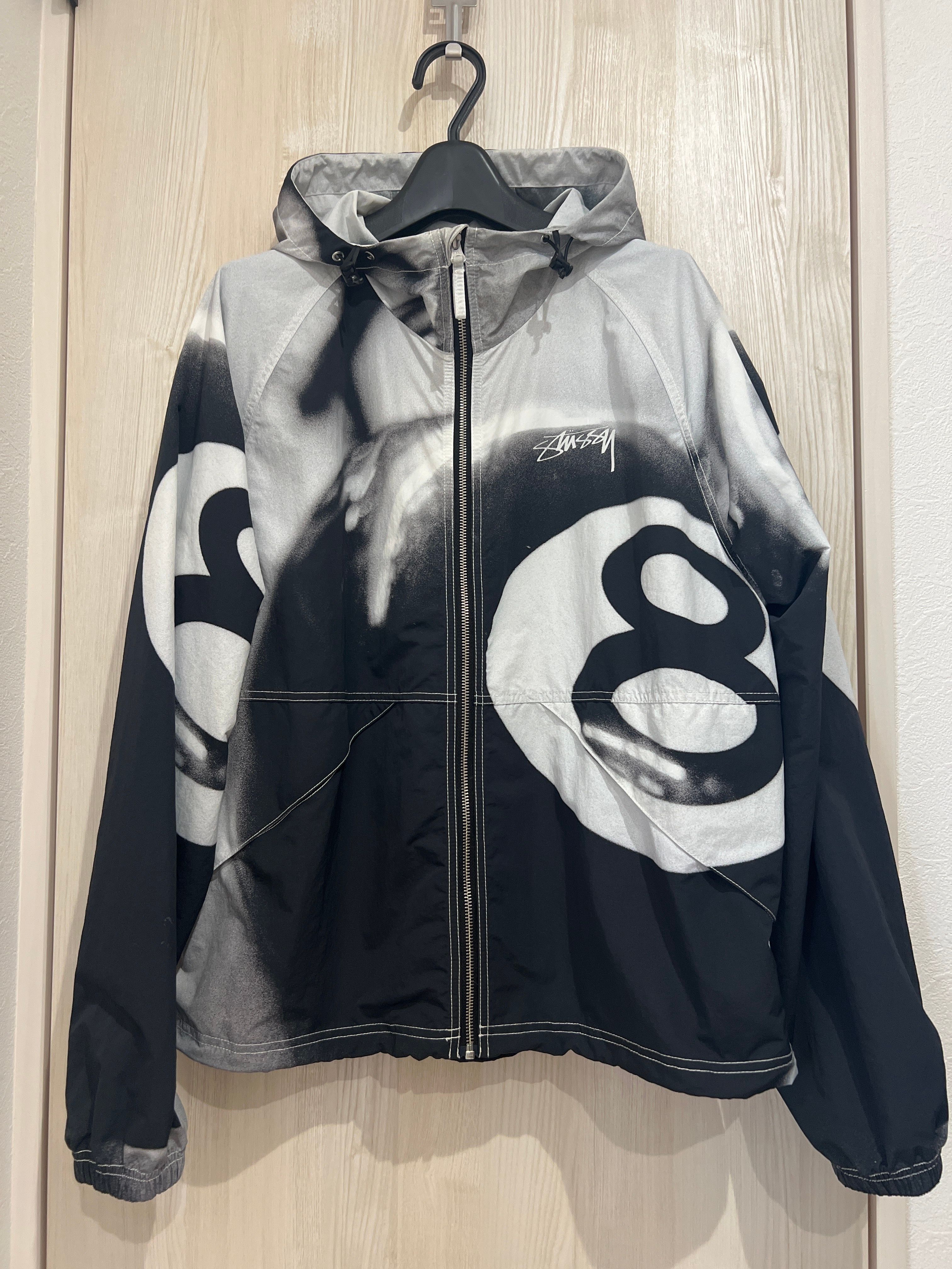 Stussy 8 Ball Beach Shell "Grayscale"