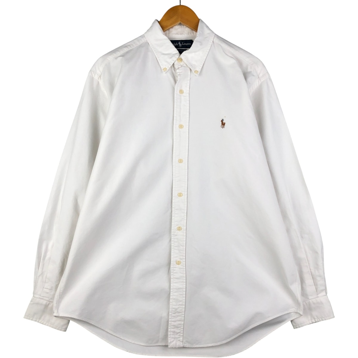 古着 ラルフローレン Ralph Lauren YARMOUTH 長袖 ボタンダウンシャツ メンズL相当/eaa592788