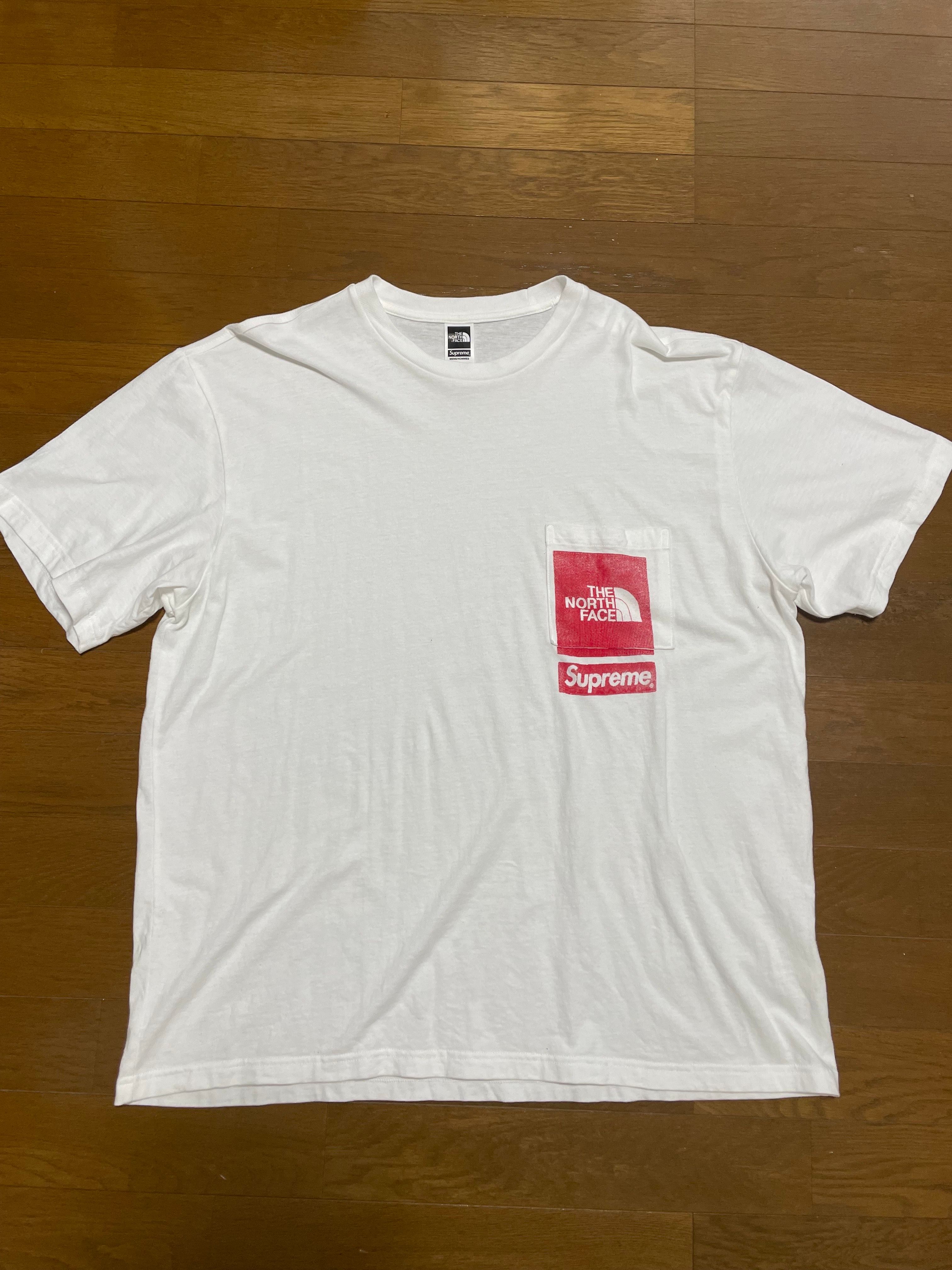 Supreme x The North Face Printed Pocket Tee "White"