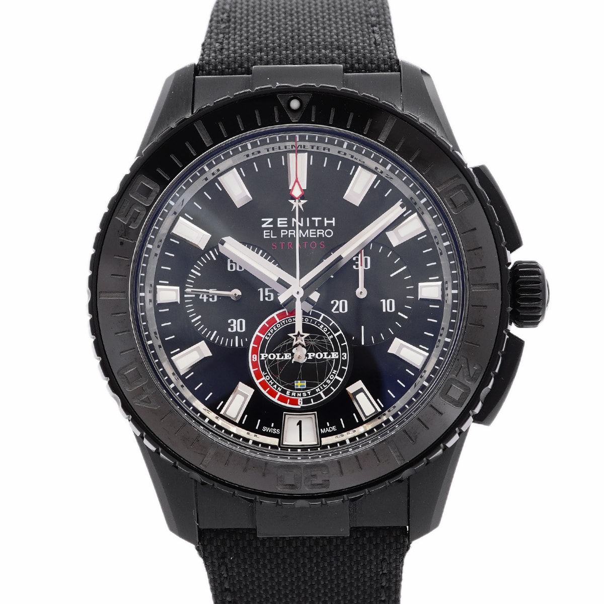 ★SALE【6wia0017】ゼニス エル・プリメロ ストラトス フライバック 24.2062.405 黒文字盤【中古】腕時計 メンズ