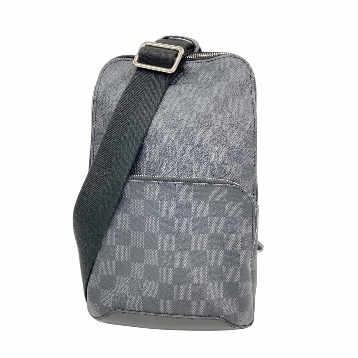 【6cd5555】ルイヴィトン ボディバッグ ダミエ・グラフィット アヴェニュースリングバッグ N41719 ブラック【中古】メンズ