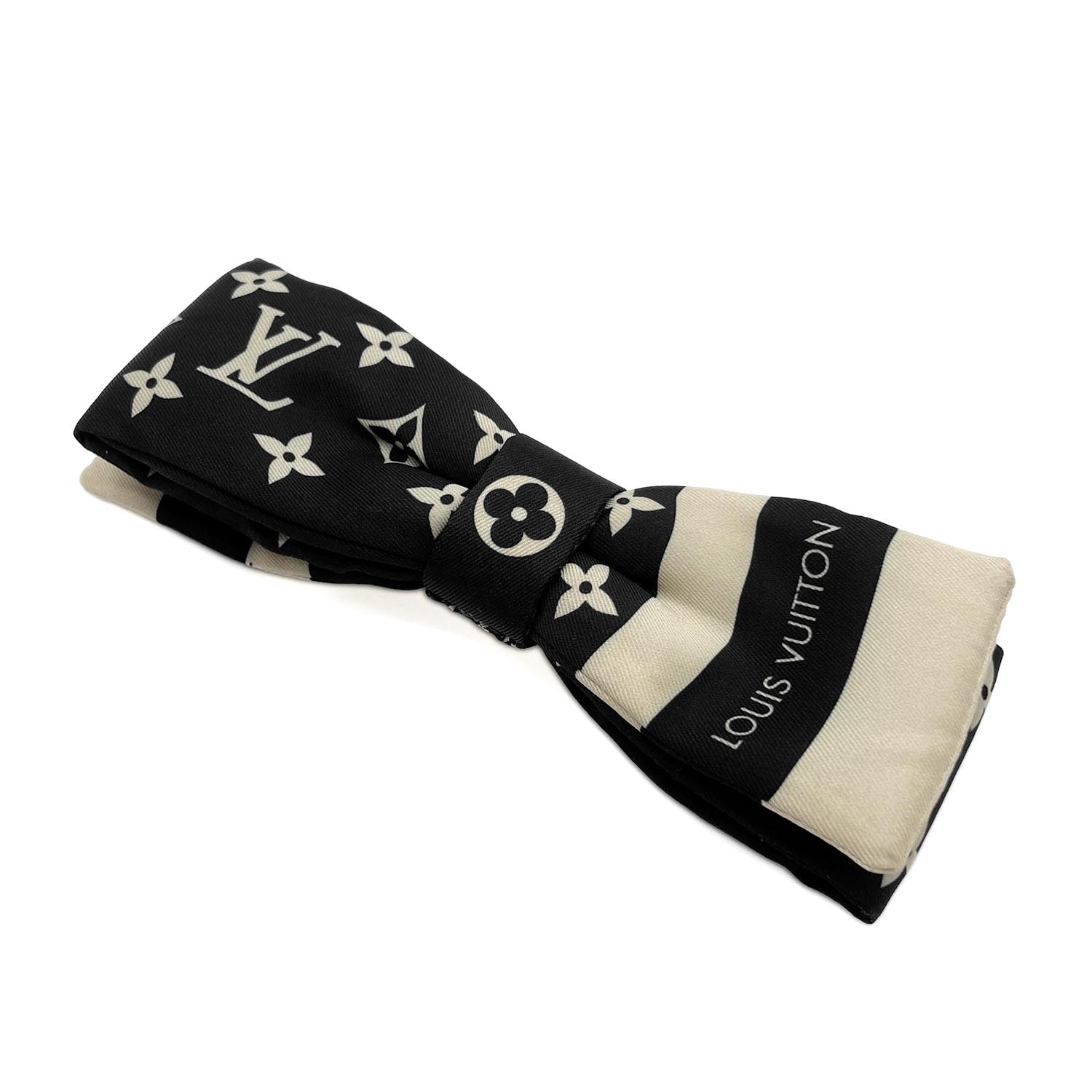 Louis Vuitton Monogram Silhouette Hair Clip "Black"