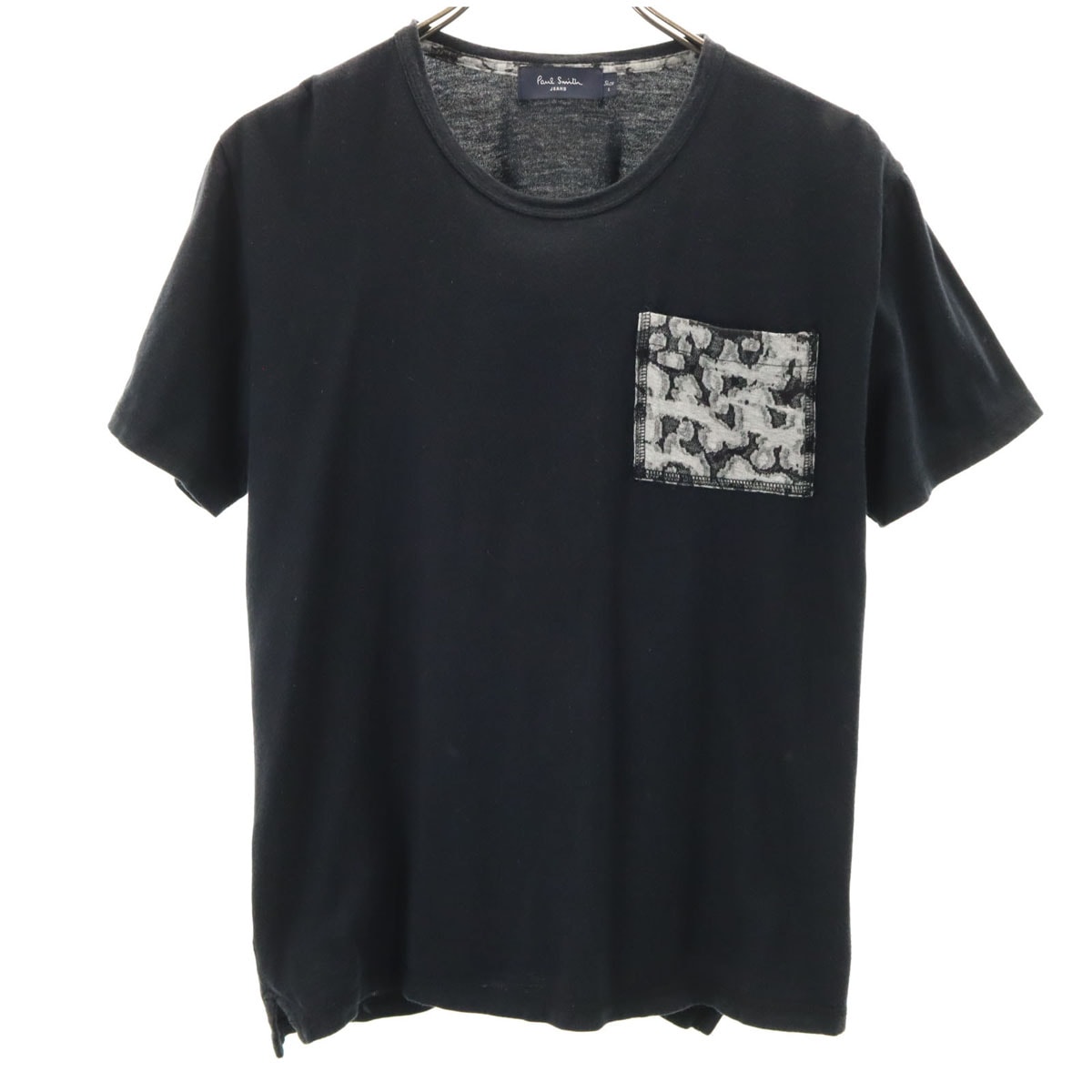 Paul Smith JEANS ポールスミスジーンズ 日本製 半袖 Tシャツ S ブラック ポケT