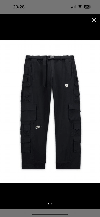 PEACEMINUSONE PMO x NIKE Wide Pants "Black" / G-DRAGON