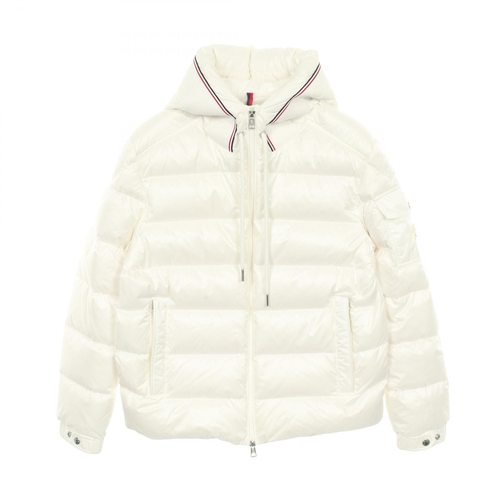 モンクレール MONCLER PAVIN ダウンジャケット 衣料品 アウター ナイロン メンズ ホワイト系 【中古】