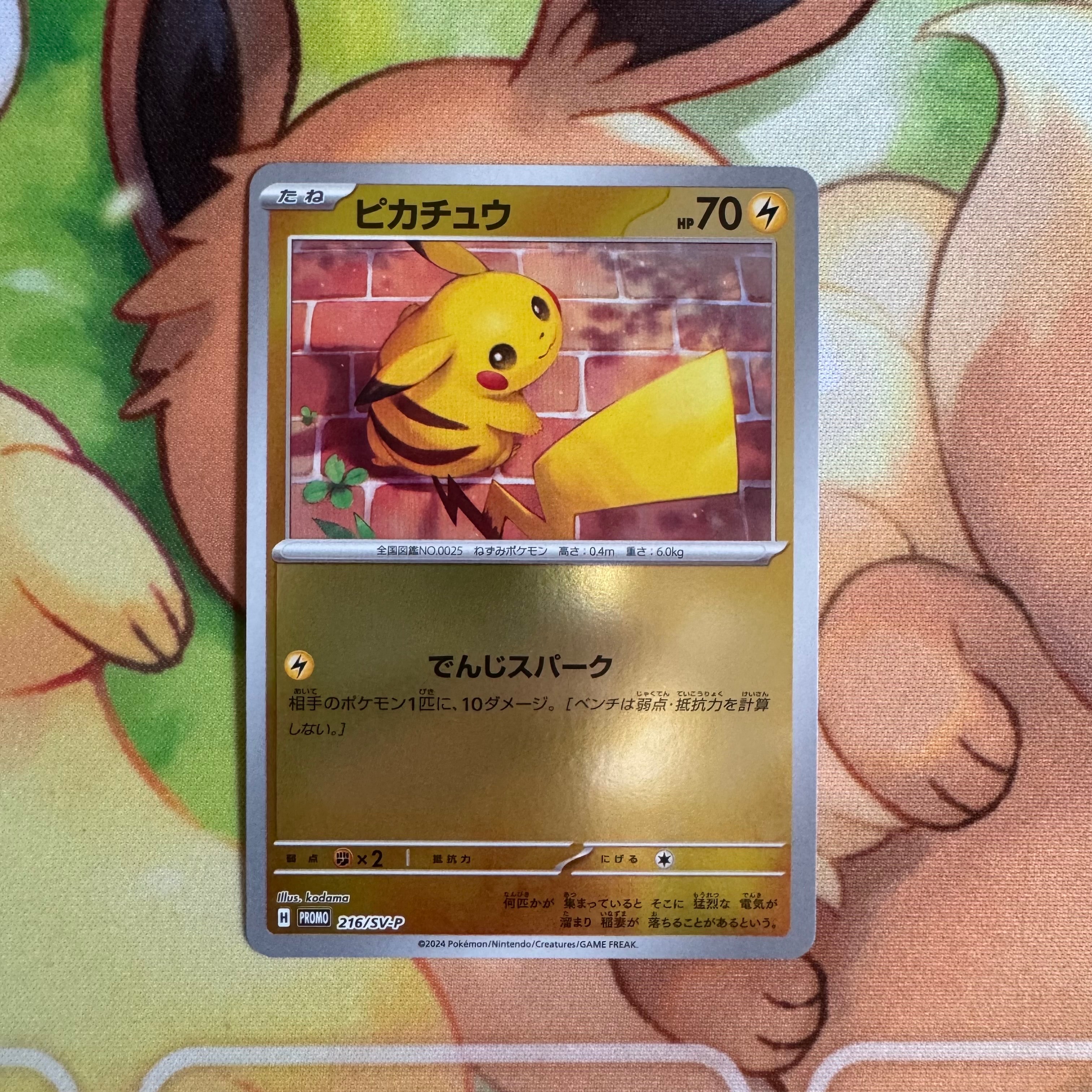 ピカチュウ P [SV-P 216](プロモカードパック「ポケカの夏がキタ!プロモカードGetキャンペーン!」)