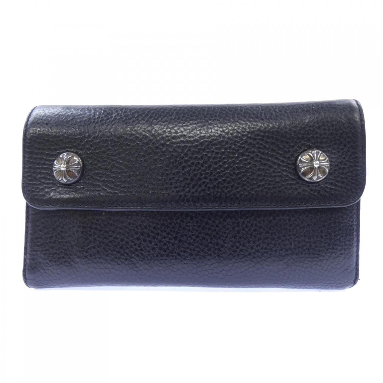 Chrome Hearts Wave Wallet Leather "Black"