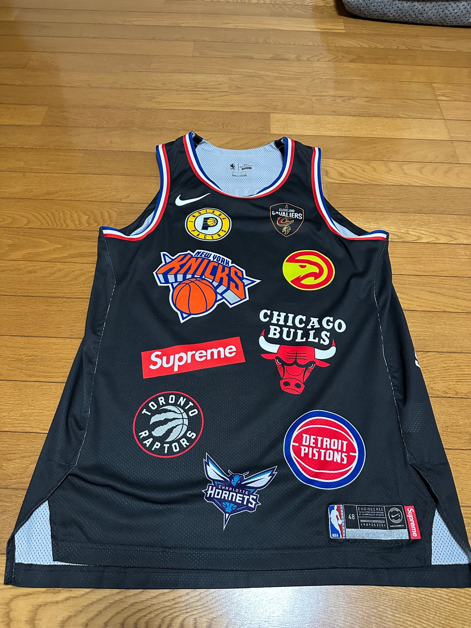 Supreme x Nike x NBA Teams Authentic Jersey "Black"