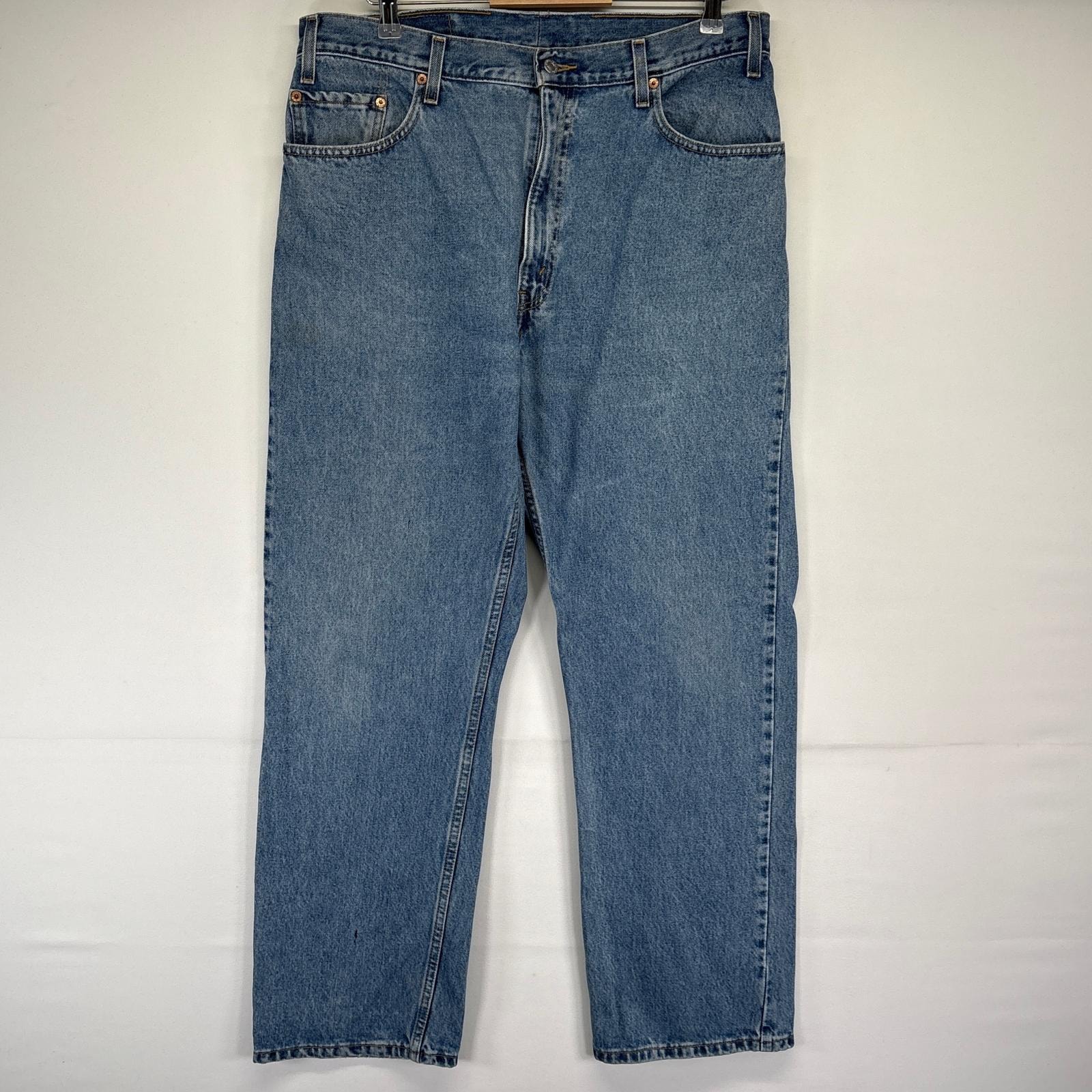 古着 リーバイス Levi's デニムパンツ 505 ストレート ジーンズ ジーパン 長ズボン 大きいサイズ ジップ w40 L30  ブルー メンズ