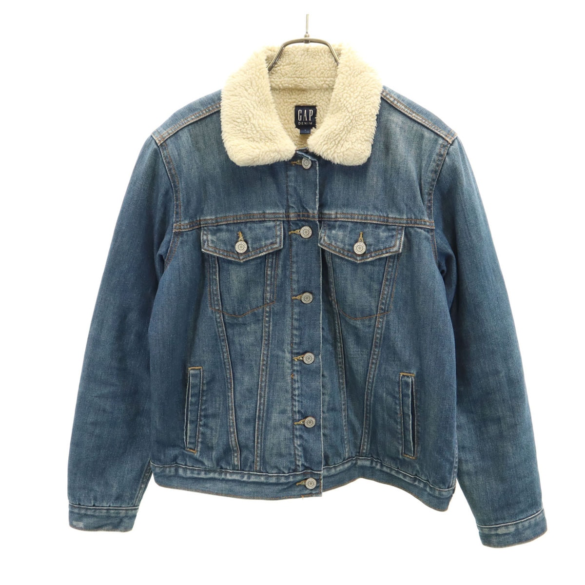 GAP ギャップ ボア デニムジャケット L DENIM