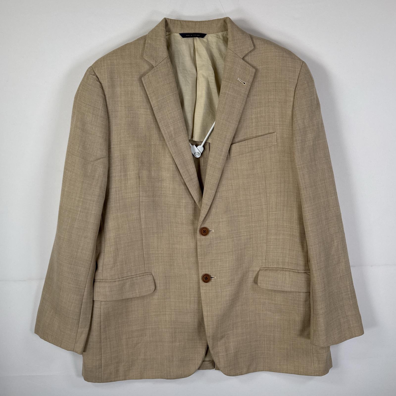 古着 ブルックスブラザーズ Brooks Brothers テーラードジャケット ブレザー スーツ 1818 44R  ベージュ 無地 メンズ