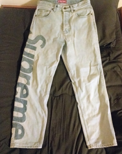 Supreme Inset Logo Jean "Blue"
