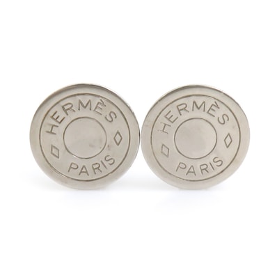 エルメス HERMES イヤリング セリエ メタル シルバー レディース【中古】 e61531a