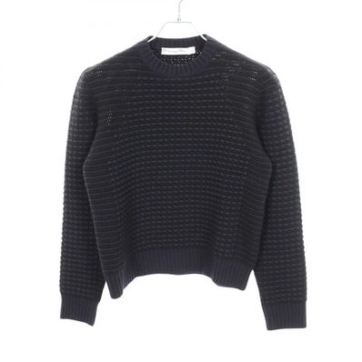 ディオール Dior クルーネック ニット 衣料品 トップス カシミヤ レディース ネイビー系 / ブラック系 844S48AM012 【中古】