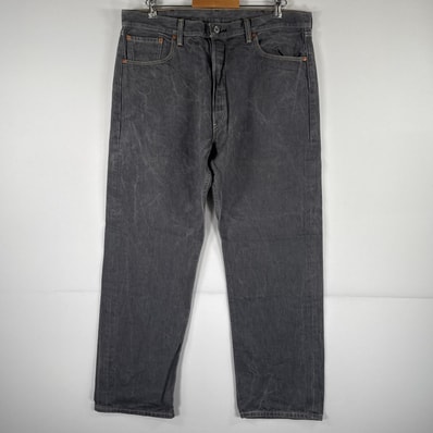 古着 リーバイス Levi's デニムパンツ 501 ジーパン ストレート 大きいサイズ ボタンフライ カラーパンツ ビッグ w40 L32 グレー メンズ