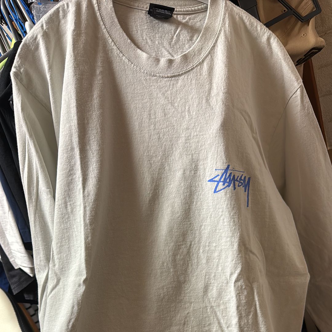 Stussy Beat Crazy LS Tee "Fog"