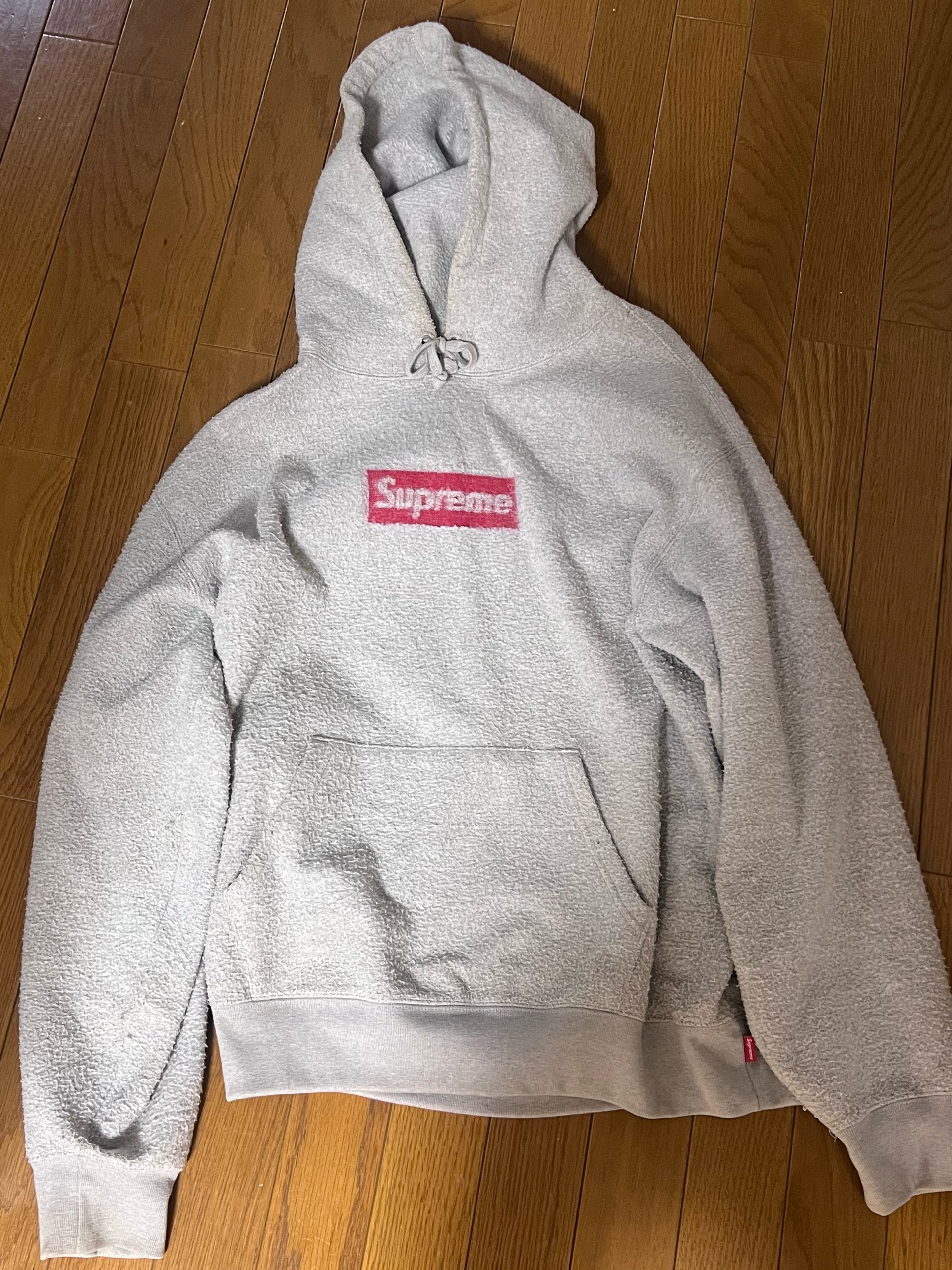 Supreme Inside Out Box Logo Hooded Sweatshirt "Heather Grey"