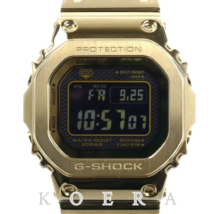 CASIO カシオ G-SHOCK 腕時計 ソーラー ゴールド GMW-B5000GD-9JF 電波 メンズ【中古】【美品】
