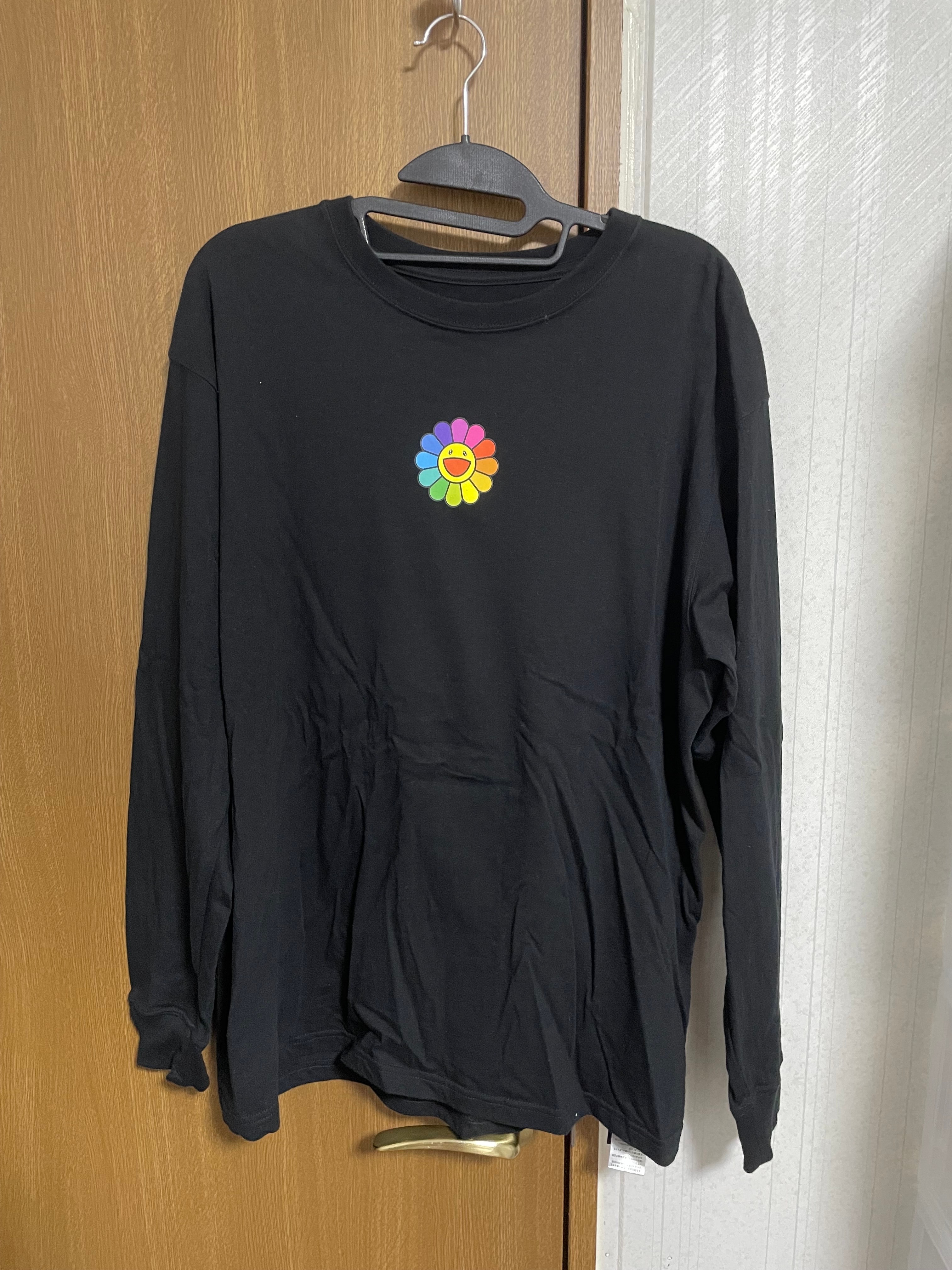 NEW ERA TAKASHI MURAKAMI L/S RELAXED FIT COTTON TEE "Black"