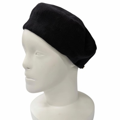 極美品 クリスチャンディオール ベレー帽 ブラック レディース 92ETD910A180