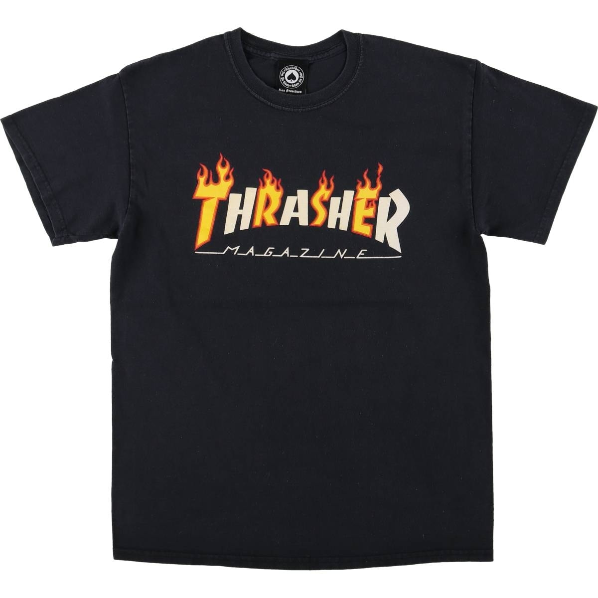 古着 スラッシャー THRASHER ファイヤーパターン サーフ スケートTシャツ メンズM相当/eaa578146