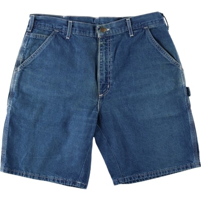 古着 カーハート Carhartt ロゴパッチ デニムペインターショーツ ショートパンツ USA製 メンズw36相当/eaa637115