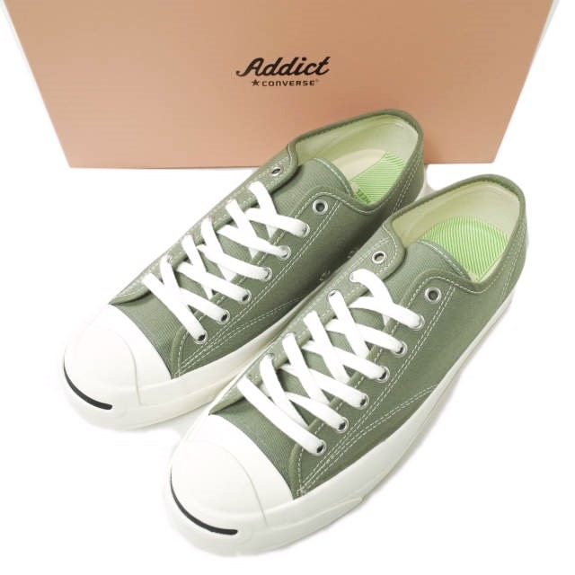 新品 CONVERSE ADDICT コンバースアディクト JACK PURCELL CANVAS ジャックパーセル キャンバス 1CL858 US5(23.5cm) KHAKI ローカット スニーカー シューズ g19714