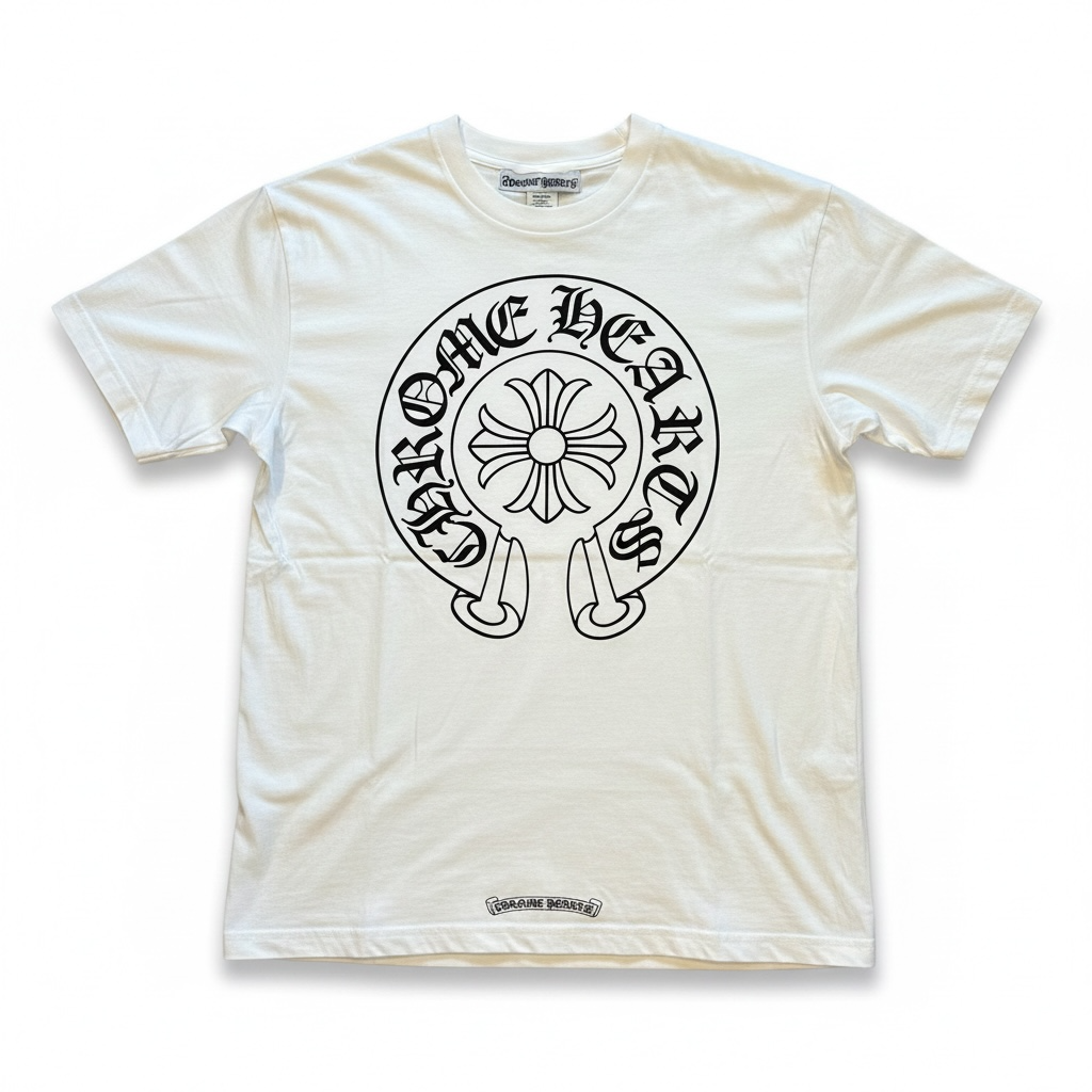 Chrome Hearts Horseshoe Logo Pocket T-Shirt "White"