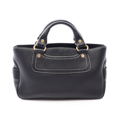 セリーヌ CELINE ブギーバッグ ハンドバッグ バッグ レザー レディース ブラック系 【中古】