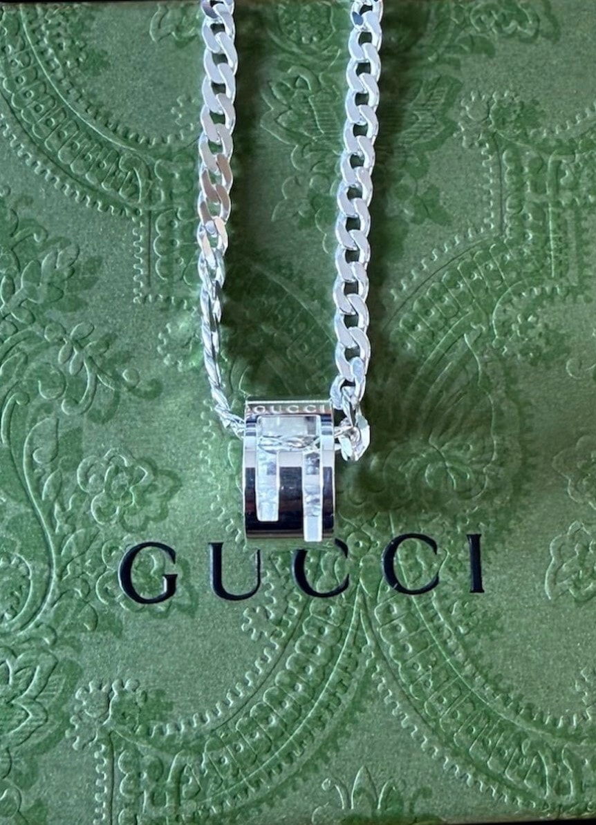 GUCCI G Ring Necklace "Silver"