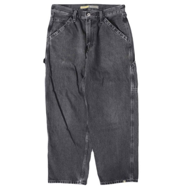 LEVI'S SILVER TAB リーバイス シルバータブ 24AW Baggy Carpenter Denim Pant バギーカーペンターデニムパンツ A7489-0001 W30 BLACK ワイド ペインター ジップフライ ジーンズ ボトムス