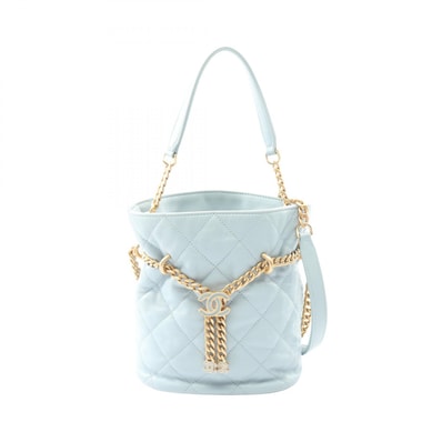 シャネル CHANEL マトラッセ 2WAY ショルダーバッグ バッグ ラムスキン(羊革) レディース ブルー系 AS3116 【中古】