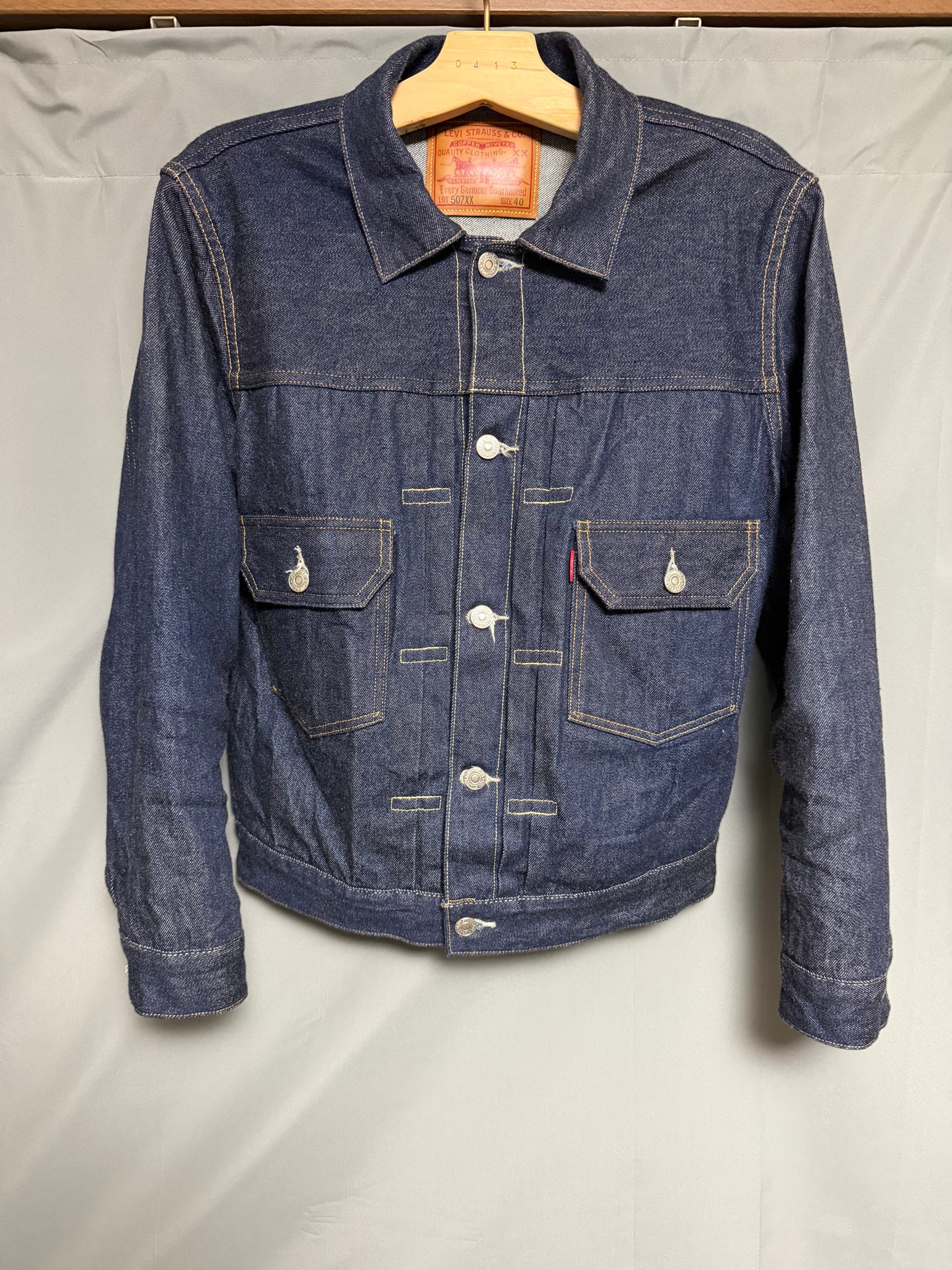 LEVI'S Vintage Clothing 1953 Type II Trucker Jacket "Rigid"