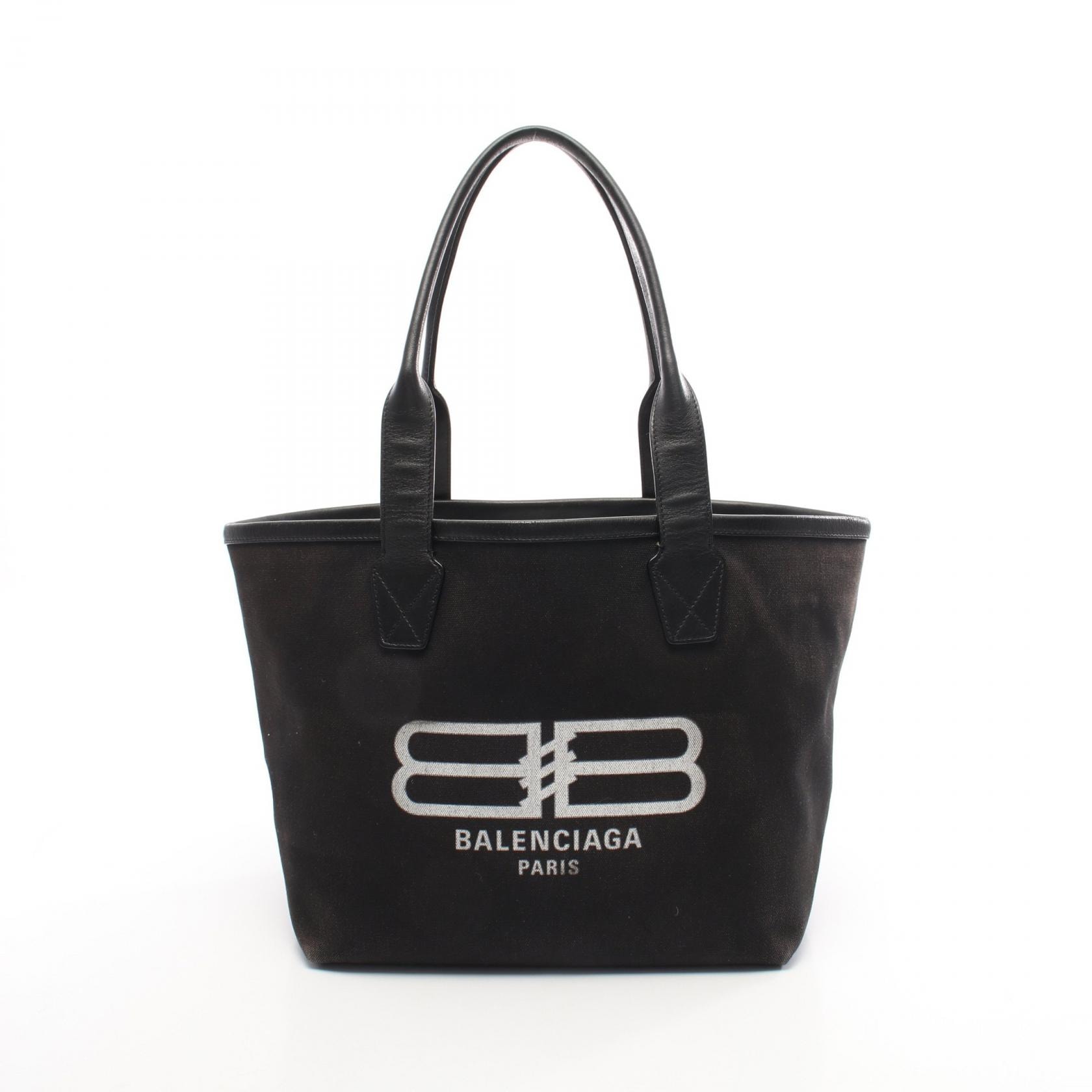バレンシアガ BALENCIAGA ジャンボ トートバッグ バッグ キャンバス レディース ブラック系 692068 【中古】