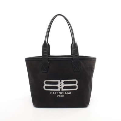 バレンシアガ BALENCIAGA ジャンボ トートバッグ バッグ キャンバス レディース ブラック系 692068 【中古】