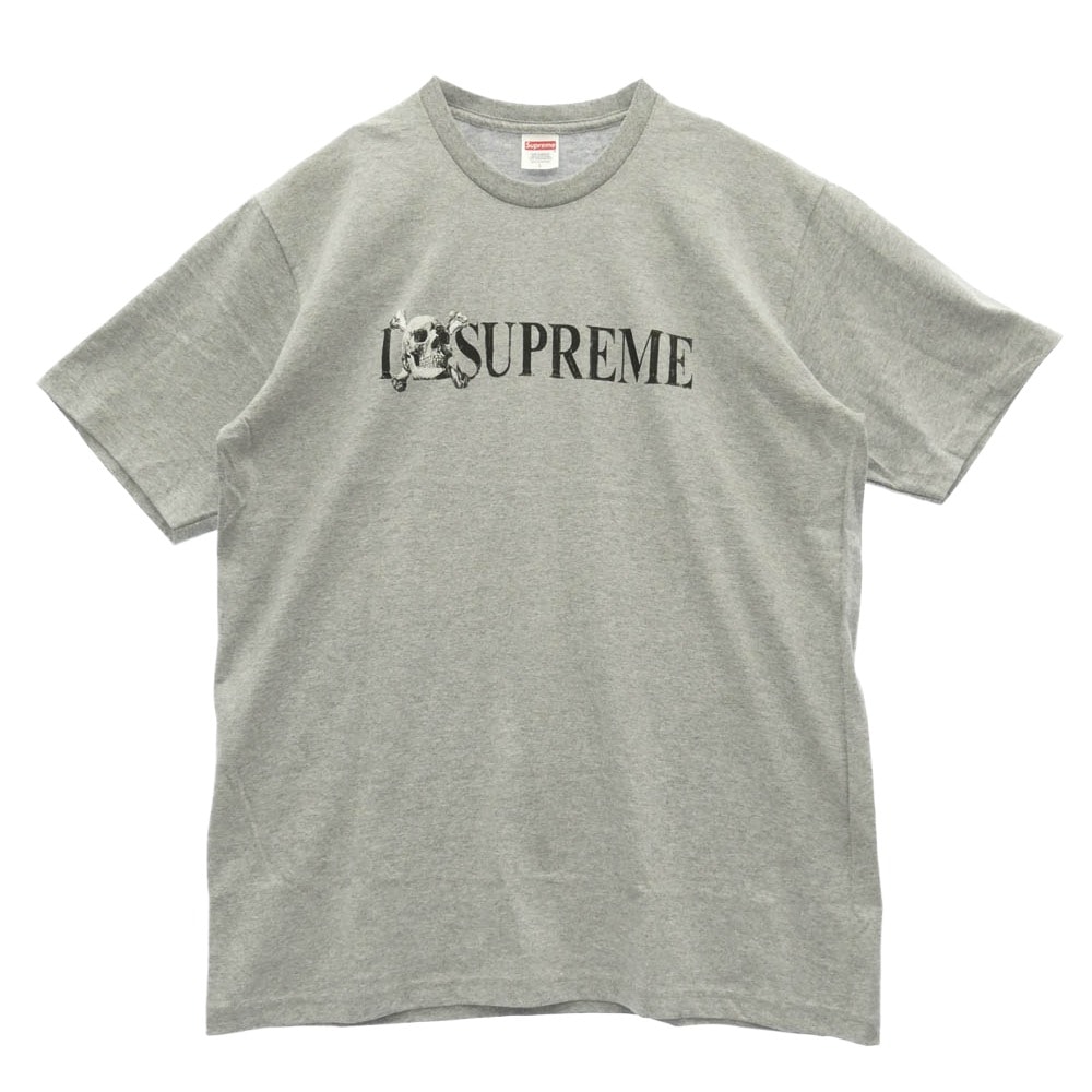 Supreme シュプリーム 25AW Skull Tee スカル Tシャツ 半袖 カットソー グレー系 L【美品】【中古】