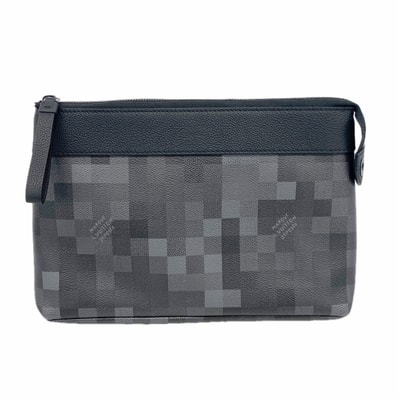 ★SALE【6ia0796】ルイヴィトン クラッチバッグ ダモフラージュ ポシェットヴォワヤージュスープル M14926 ブラック【中古】メンズ