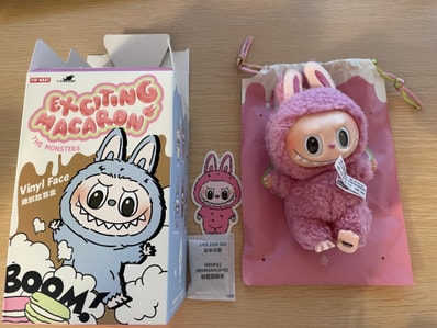 POP MART THE MONSTERS (LABUBU) Exciting Macaron Plush Series LYCHEE BERRY