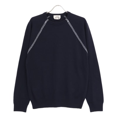 エルメス 【美品】ウールxカシミヤ クルーネック ニットセーター/ L
