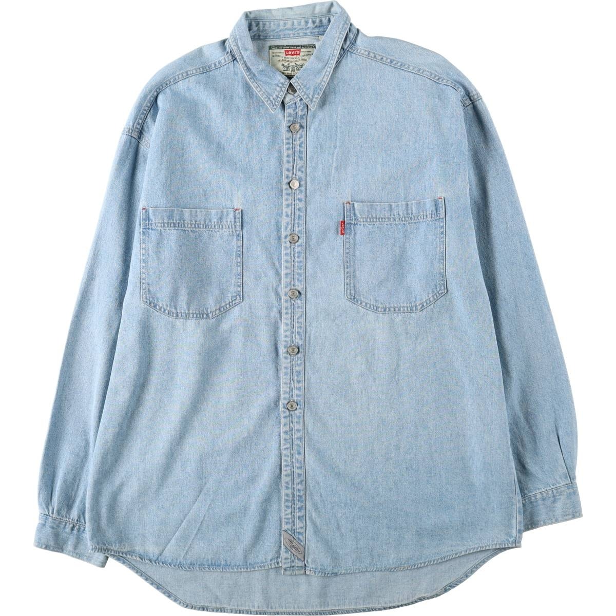 古着 リーバイス Levi's 長袖 デニムシャツ メンズXL相当/eaa666510
