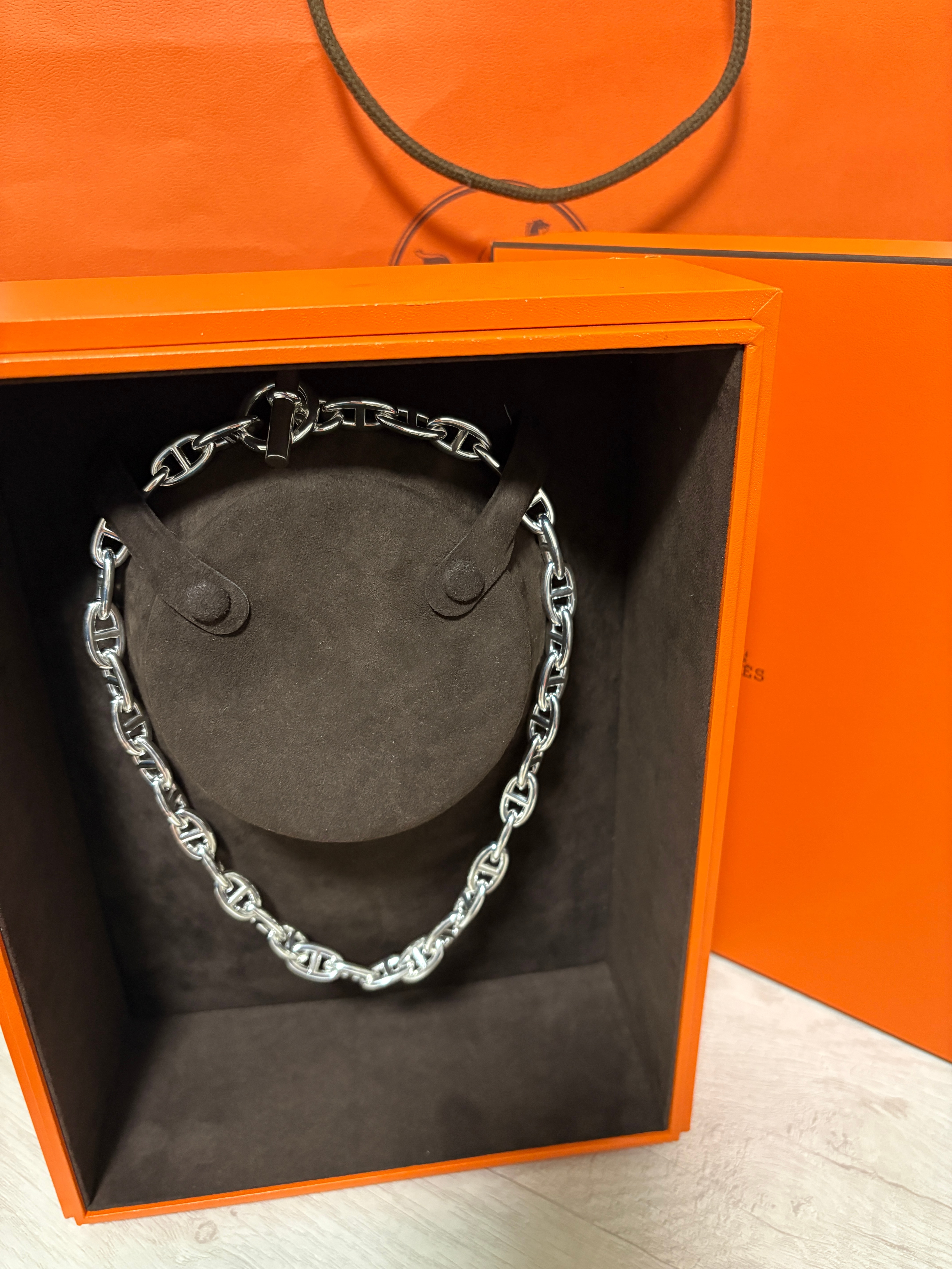 Hermes Chaine D'ancre GM Necklace Large Model "Silver"