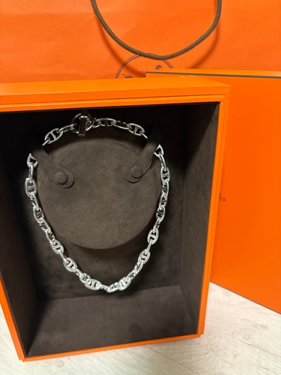 Hermes Chaine D'ancre GM Necklace Large Model "Silver"