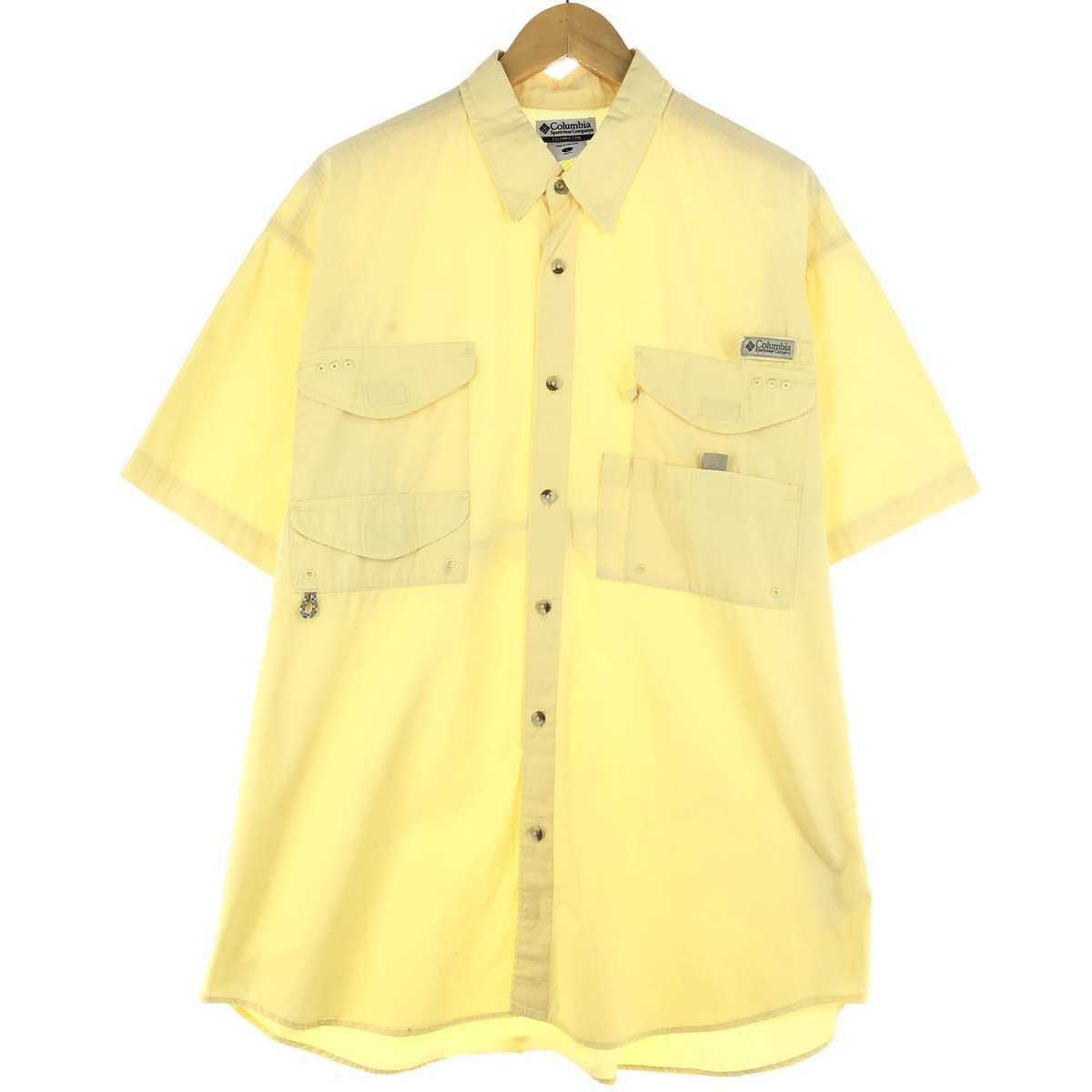 古着 コロンビア Columbia PFG 半袖 フィッシングシャツ メンズL/eaa442270