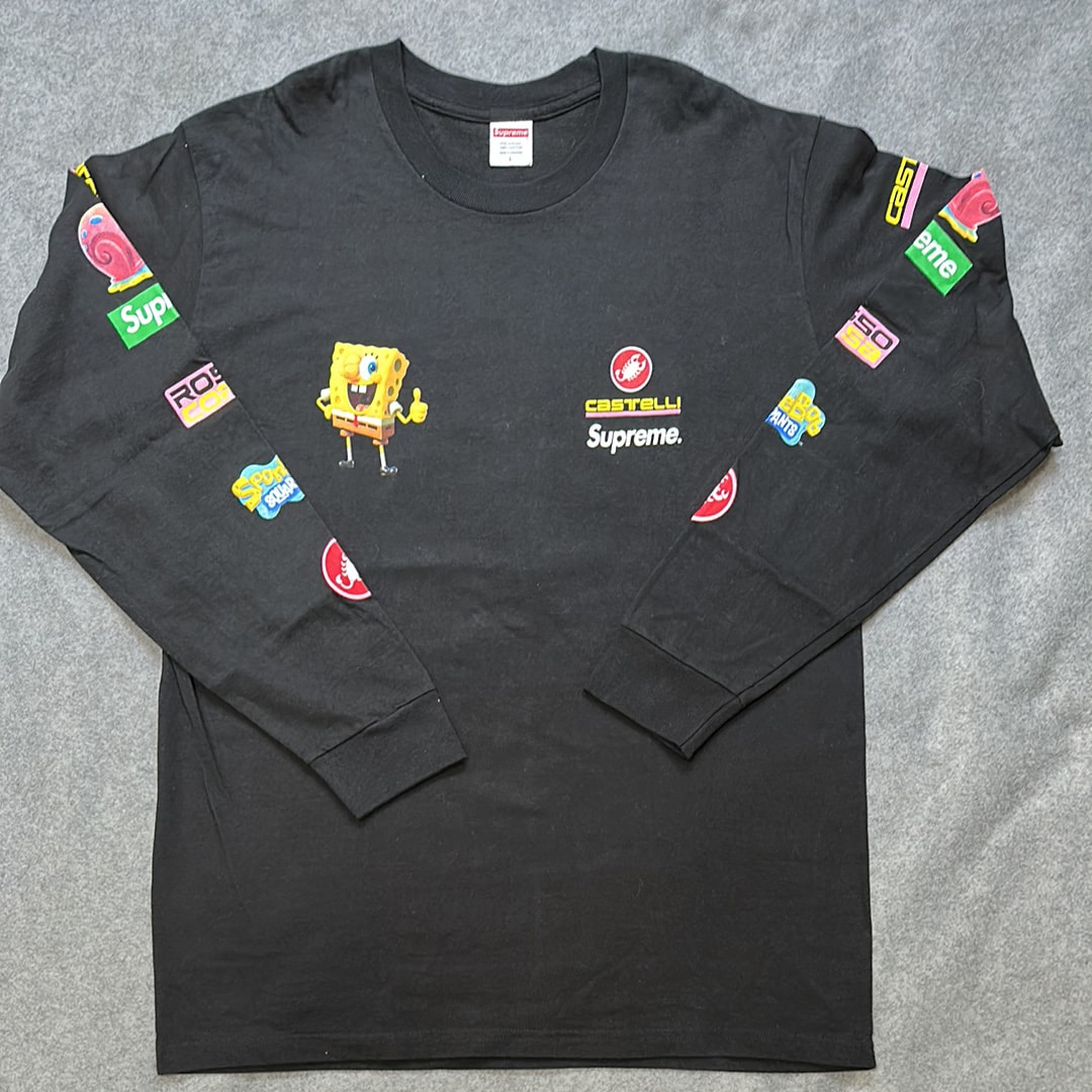 Supreme x SpongeBob Castelli Racing L/S Tee "Black"