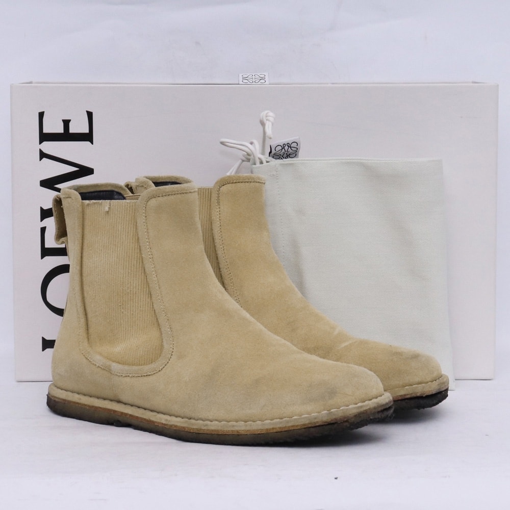 LOEWE スウェードレザー チェルシーブーツ