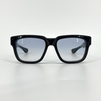 CHROME HEARTS(クロムハーツ) BOX-OFFICER 18KGP サングラス ブラック×ゴールド