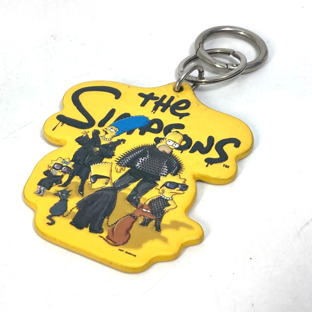 バレンシアガ BALENCIAGA シンプソンズ The Simpsons コラボ 678769 バッグチャーム キーホルダー レザー イエロー