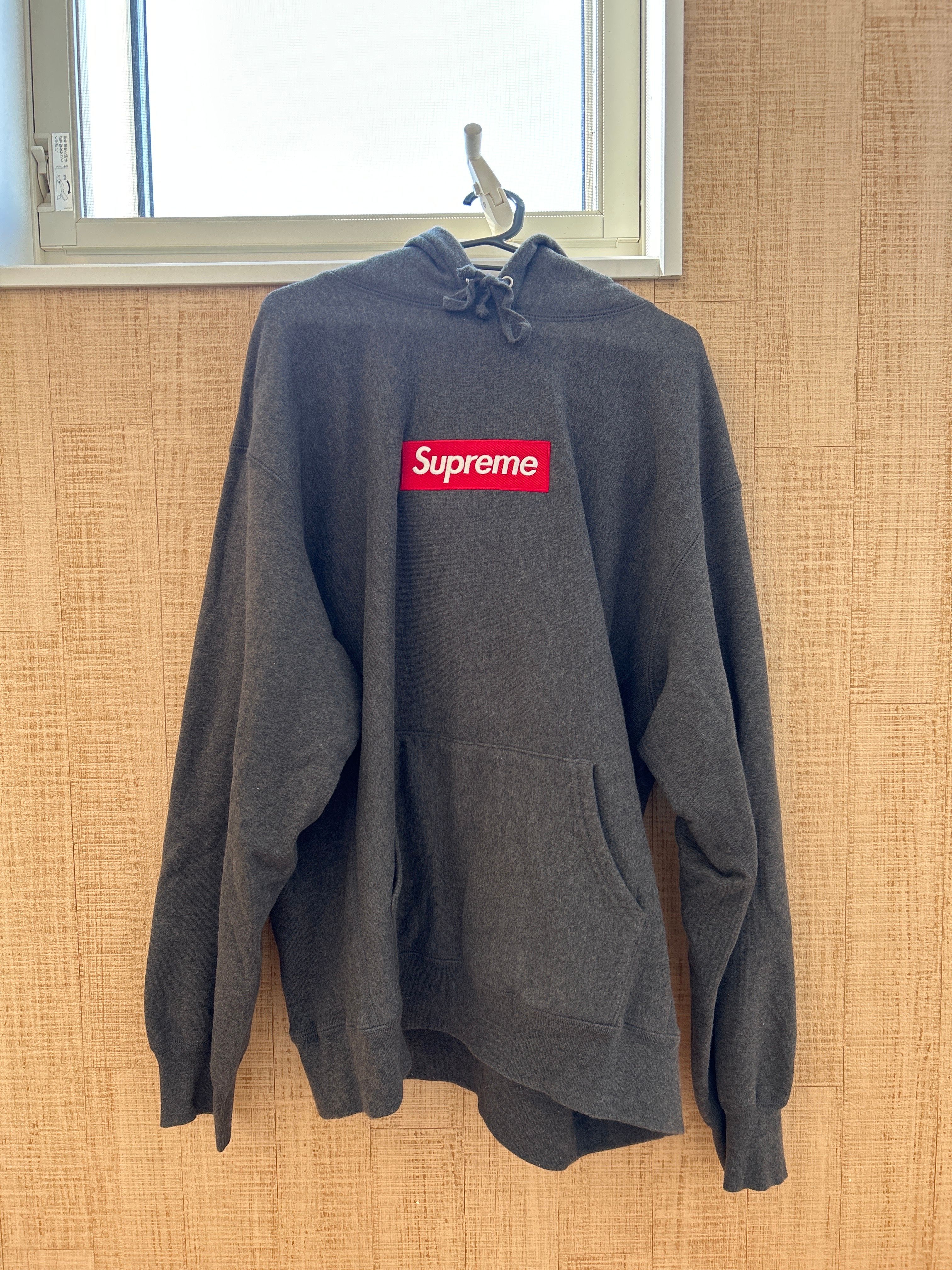 Supreme Box Logo Hooded Sweatshirt "Charcoal" (21FW)