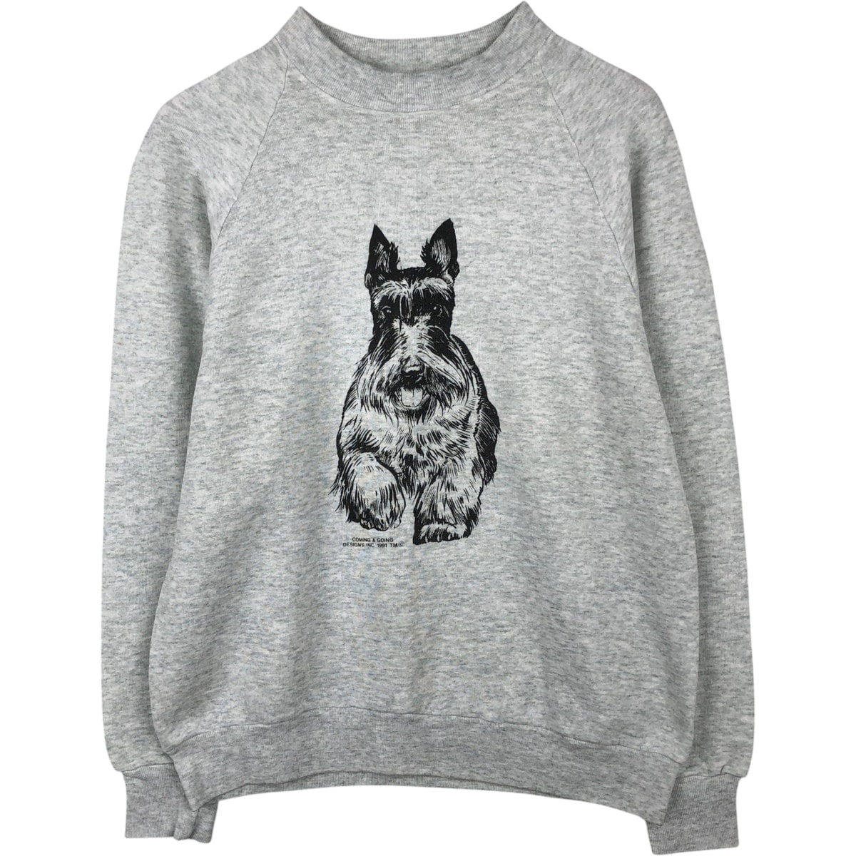 古着 90年代 フルーツオブザルーム FRUIT OF THE LOOM COMING & GOING DESIGNS 犬柄 アニマル スウェットシャツ トレーナー カナダ製 メンズM相当 ヴィンテージ/eaa647514